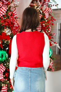 Open Presents Vest: Red