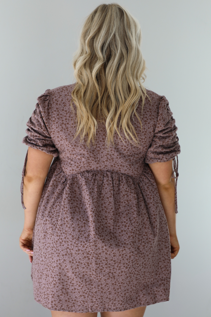 All About Me Dress: Mauve/Floral