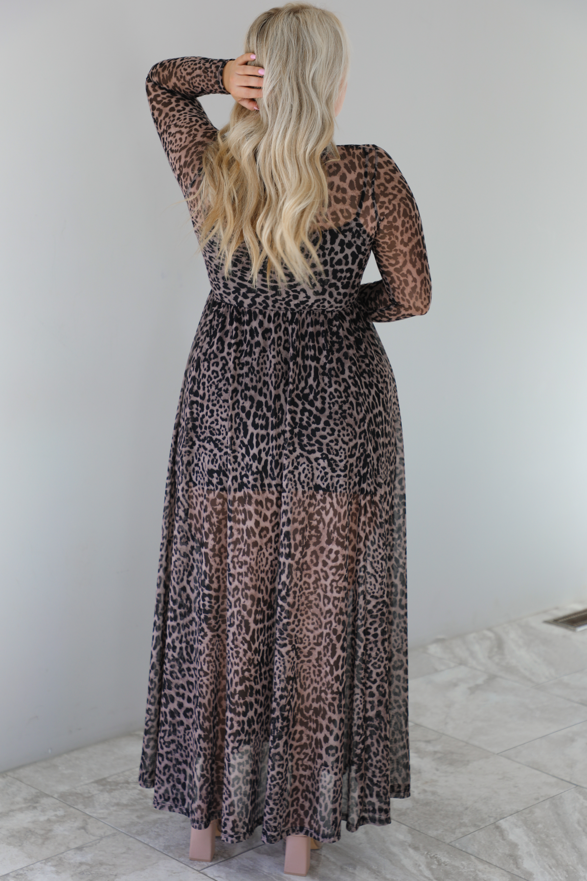 Simple Elegance Maxi Dress: Leopard