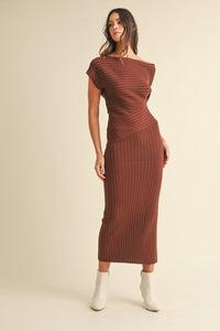 Something Else Maxi Dress: Brown