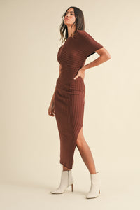 Something Else Maxi Dress: Brown